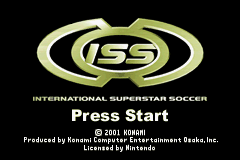 International Superstar Soccer Title Screen